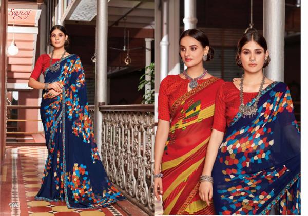 Saroj Sunlight Casual Wear Georgette Designer Print  Saree Collection